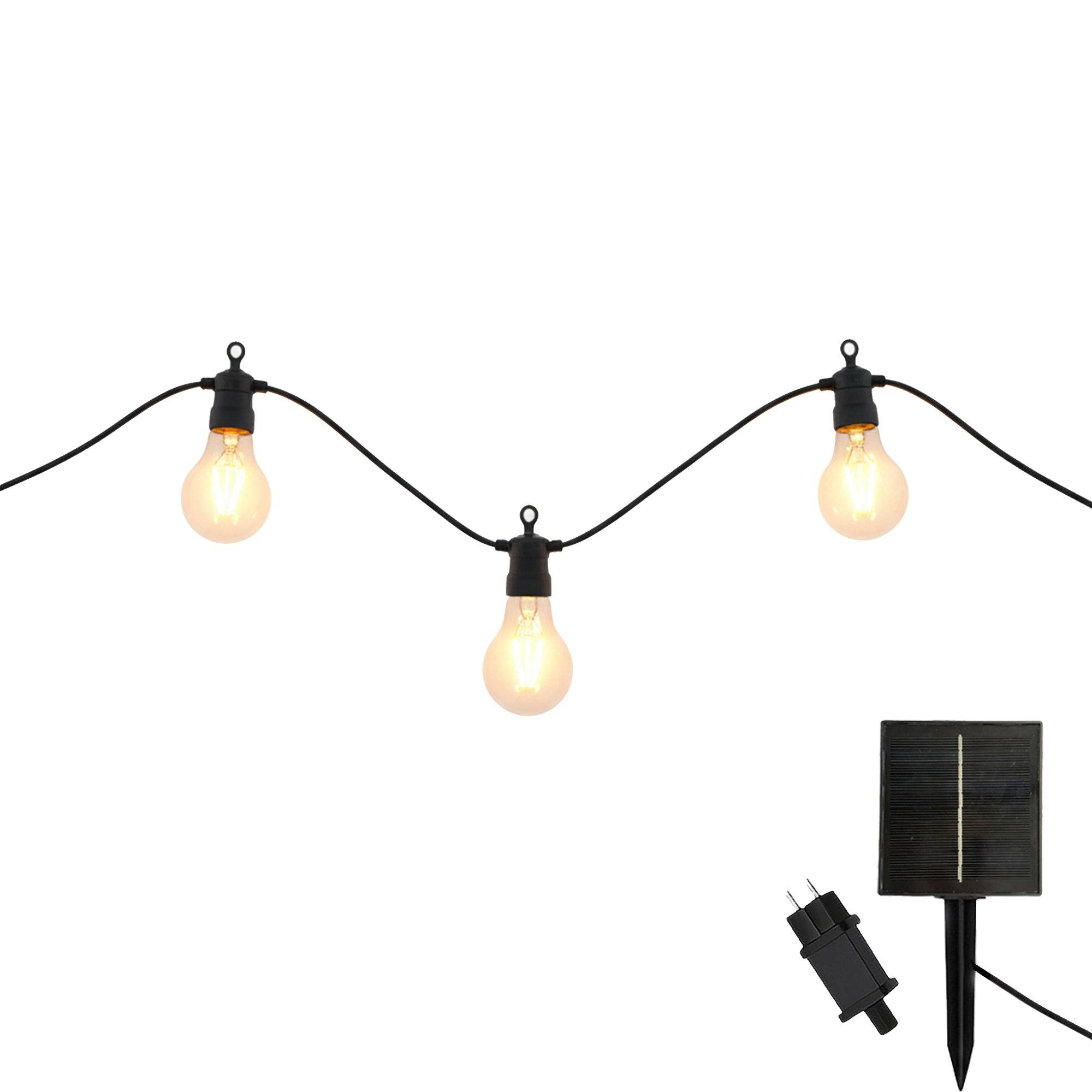 Lumisky - Guirlande solaire PARTY CLEAR HYBRID 10 ampoules 7.5M - Image 1