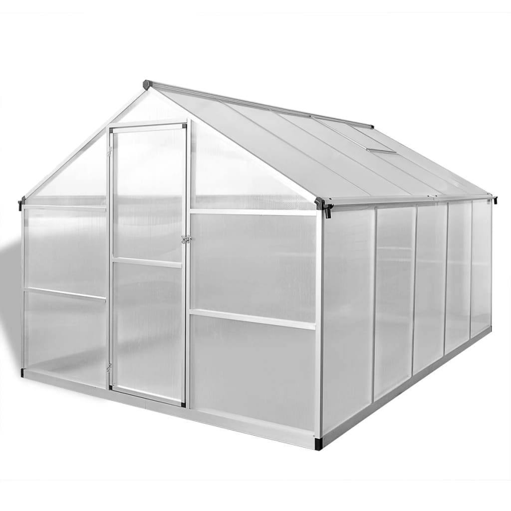 ComfortXL - Serre de jardin 7,55 m² en aluminium et polycarbonate double paroi avec embase – ComfortXL Outdoor Living - Image 2
