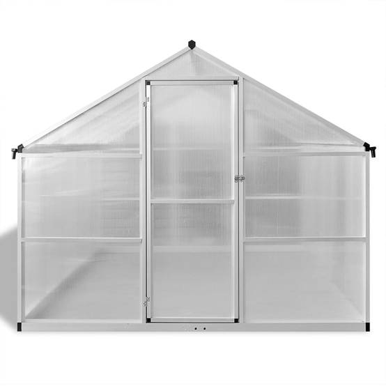 ComfortXL - Serre de jardin 7,55 m² en aluminium et polycarbonate double paroi avec embase – ComfortXL Outdoor Living - Image 3