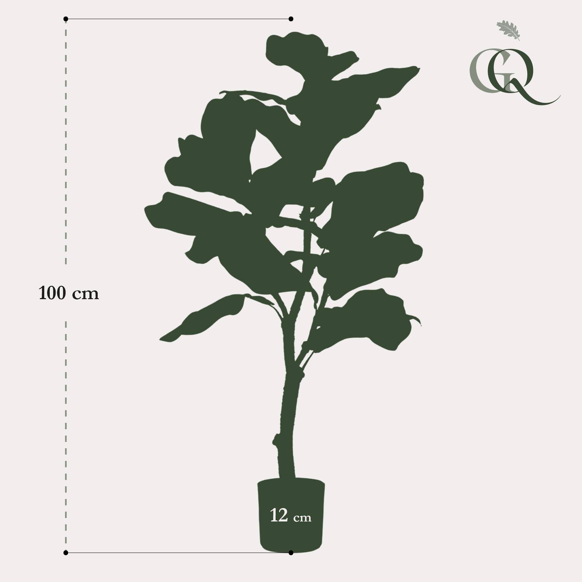 La Green Touch - Ficus Lyrata plante artificielle - h100cm, Ø12cm- La Green Touch - Imagen 3