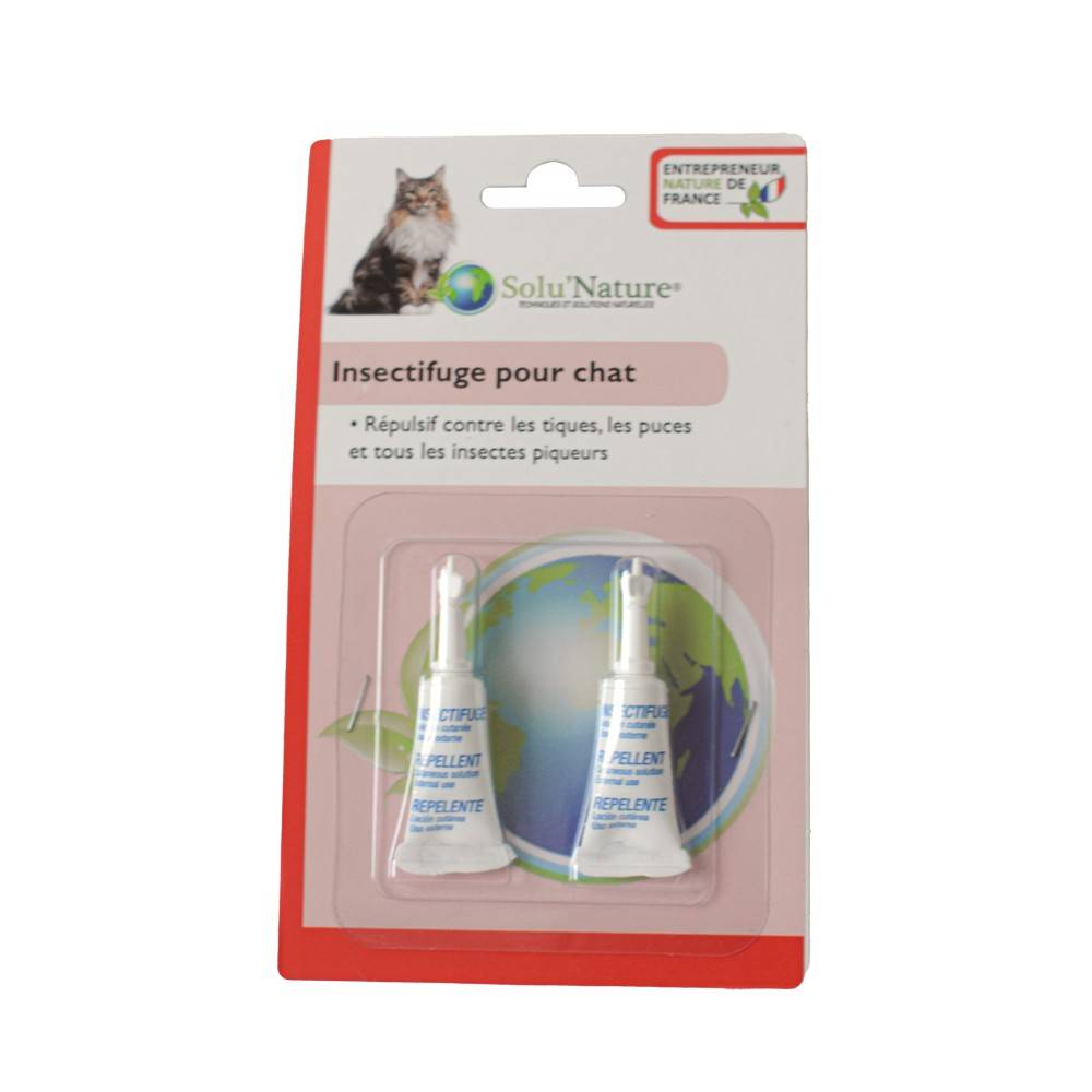 Pipettes insectifuges Pour Chats - Solunature 2 pipettes