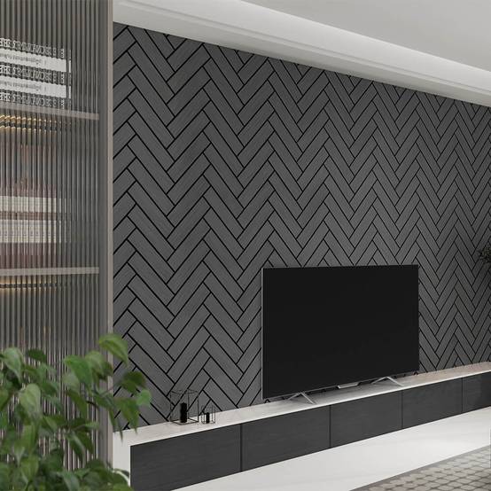 Home Deluxe - Panneau acoustique HOME DELUXE VEGA - Chêne noir - 80 x 40 cm - Image 1
