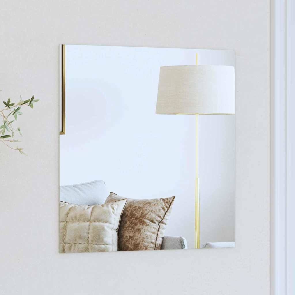 Miroir mural Carré 50 x 50 cm verre trempé Maison Chic - Image 2