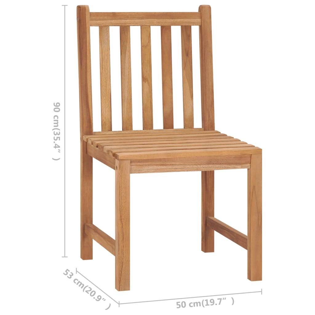 ComfortXL - Chaises de Repas Extérieur Lot de 6 en Teck Massif avec Coussins Épais 7cm pour Table de Jardin Beige – ComfortXL Outdoor Living - Image 5