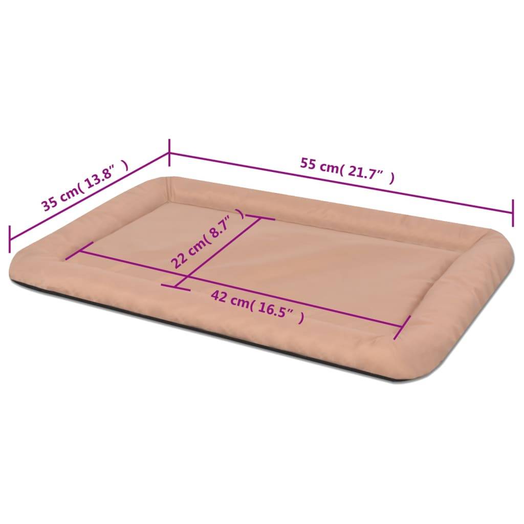 Vidaxl - Matelas pour chiens Taille M Beige vidaXL 170467 - Imagen 3