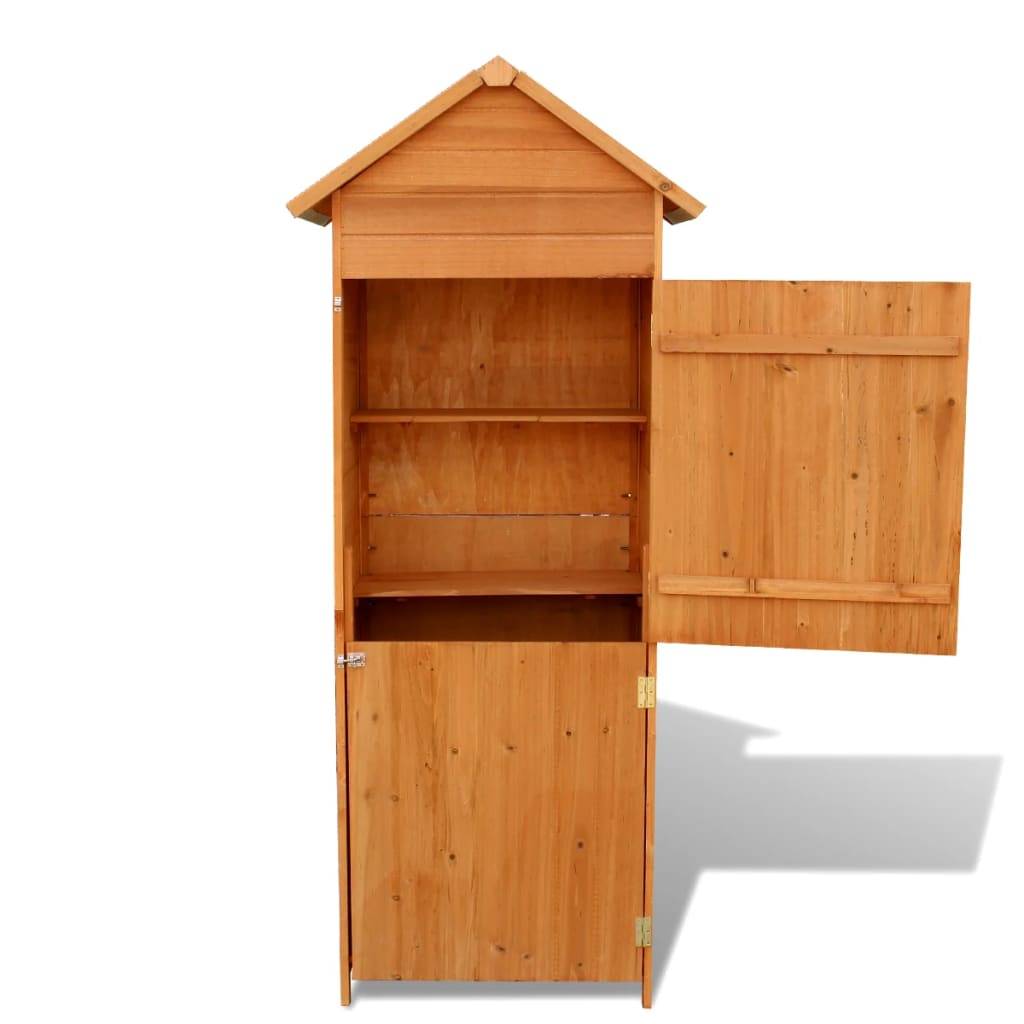 Helloshop26 - Armoire de rangement de jardin 42,5 x 64 x 190 cm marron - Imagen 3