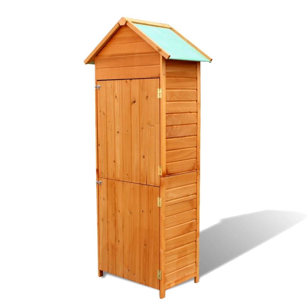 Helloshop26 - Armoire de rangement de jardin 42,5 x 64 x 190 cm marron - Imagen 1