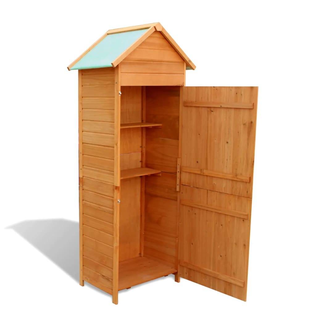 Helloshop26 - Armoire de rangement de jardin 42,5 x 64 x 190 cm marron - Imagen 4