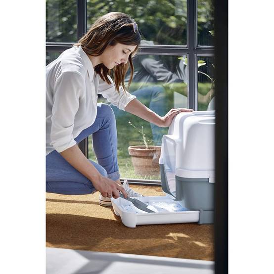 Maison de toilette Clever & Smart rose clair à tiroir 58 x 45 x 48 cm h, pour chat - Image 5