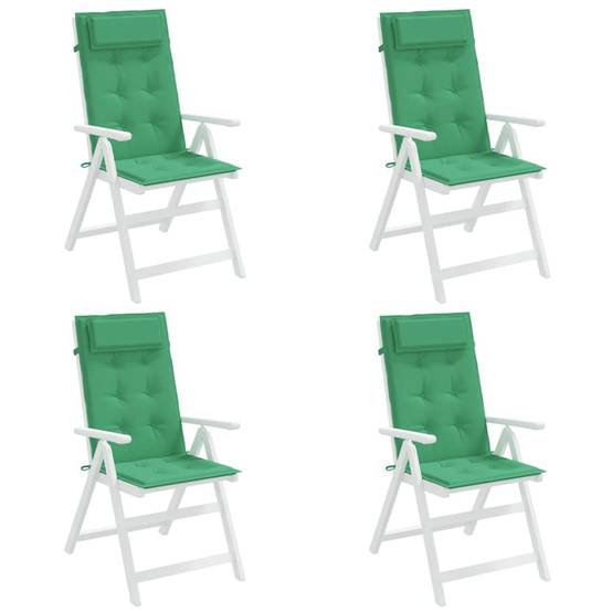 Coussins de chaise à dossier haut tissu Oxford vert 120 x 50 x 3 cm, poids:2.55kg - PANGIVO - Image 4