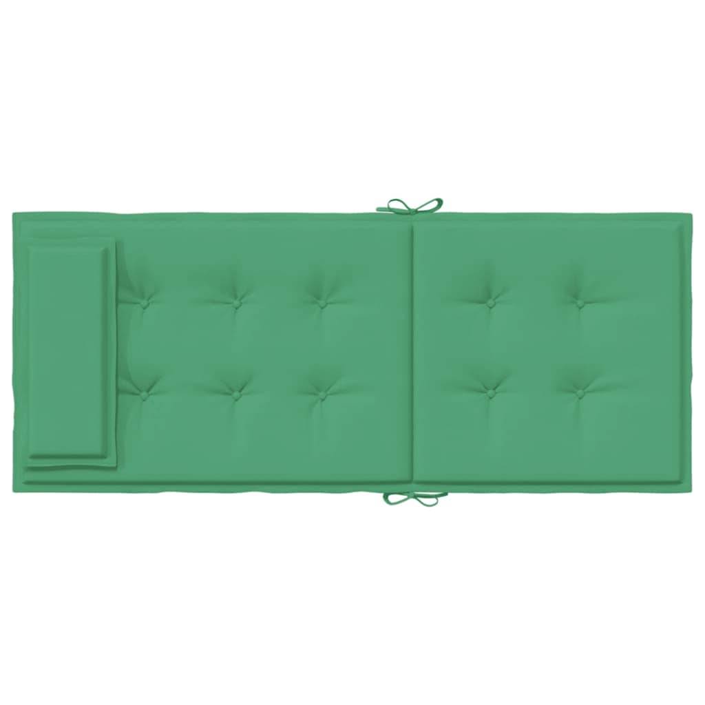 Coussins de chaise à dossier haut tissu Oxford vert 120 x 50 x 3 cm, poids:2.55kg - PANGIVO - Image 7