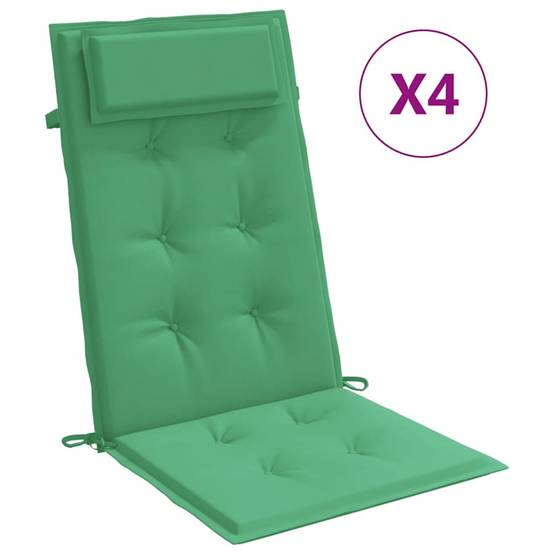Coussins de chaise à dossier haut tissu Oxford vert 120 x 50 x 3 cm, poids:2.55kg - PANGIVO - Image 2