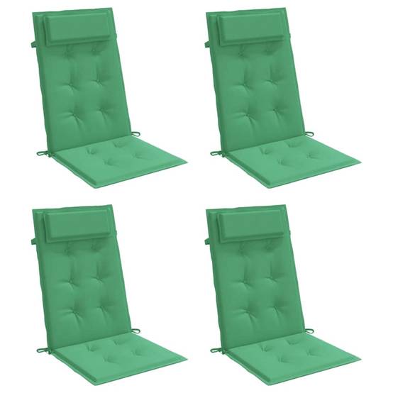 Coussins de chaise à dossier haut tissu Oxford vert 120 x 50 x 3 cm, poids:2.55kg - PANGIVO - Image 3