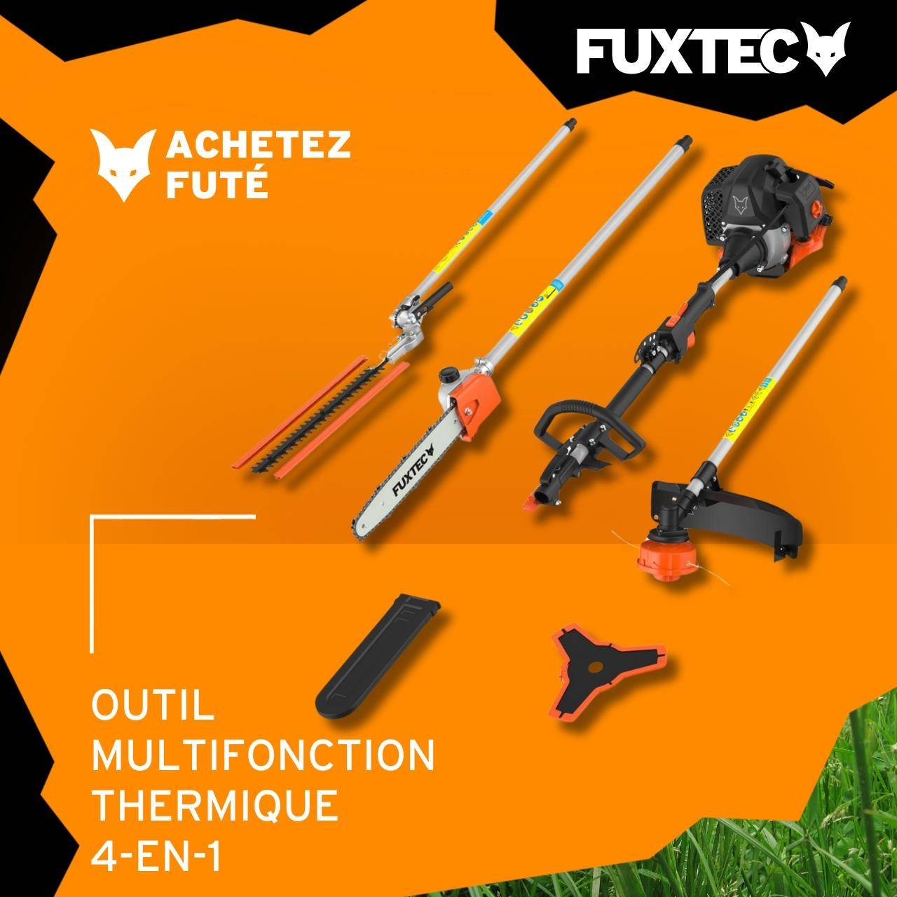 FUXTEC - Débroussailleuse thermique multifonction 4en1 - FUXTEC FX-MT152 - 52cm3 3CV - Image 2
