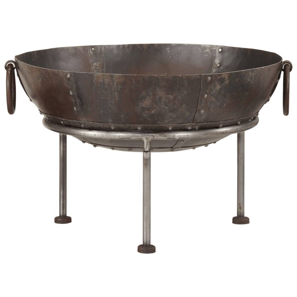 ComfortXL - Brasero Foyer en Fer sur 3 Pieds avec Poignées pour Jardin Stable 55 cm Brun – ComfortXL Outdoor Living - Image 2