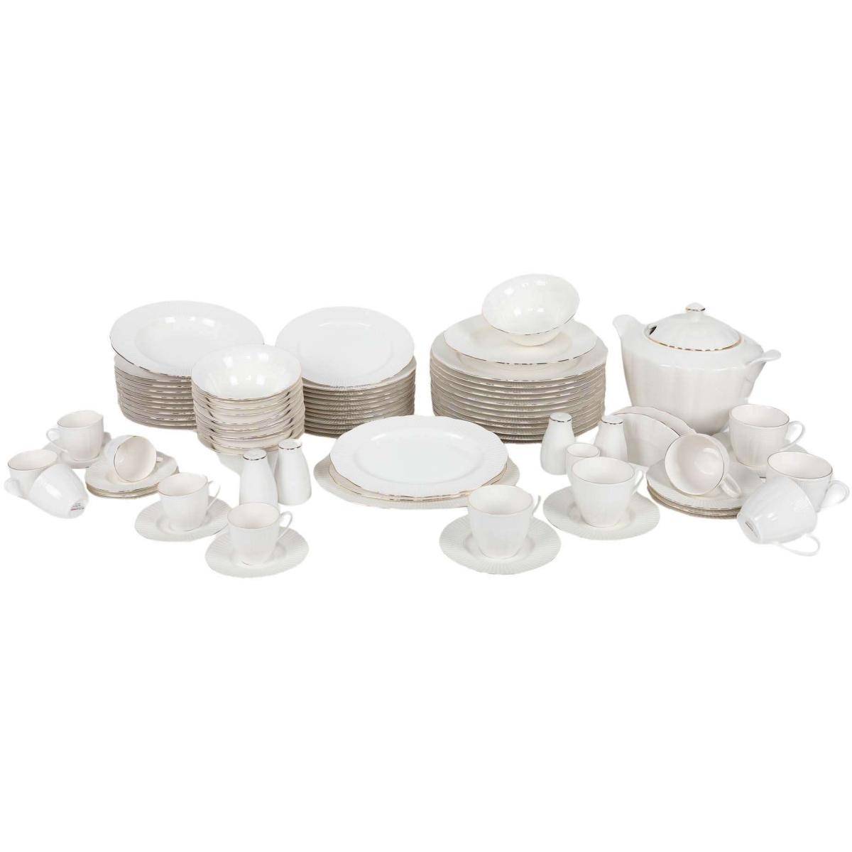 Hanah Home - Service de table en porcelaine Annie 83 pièces - Imagen 1
