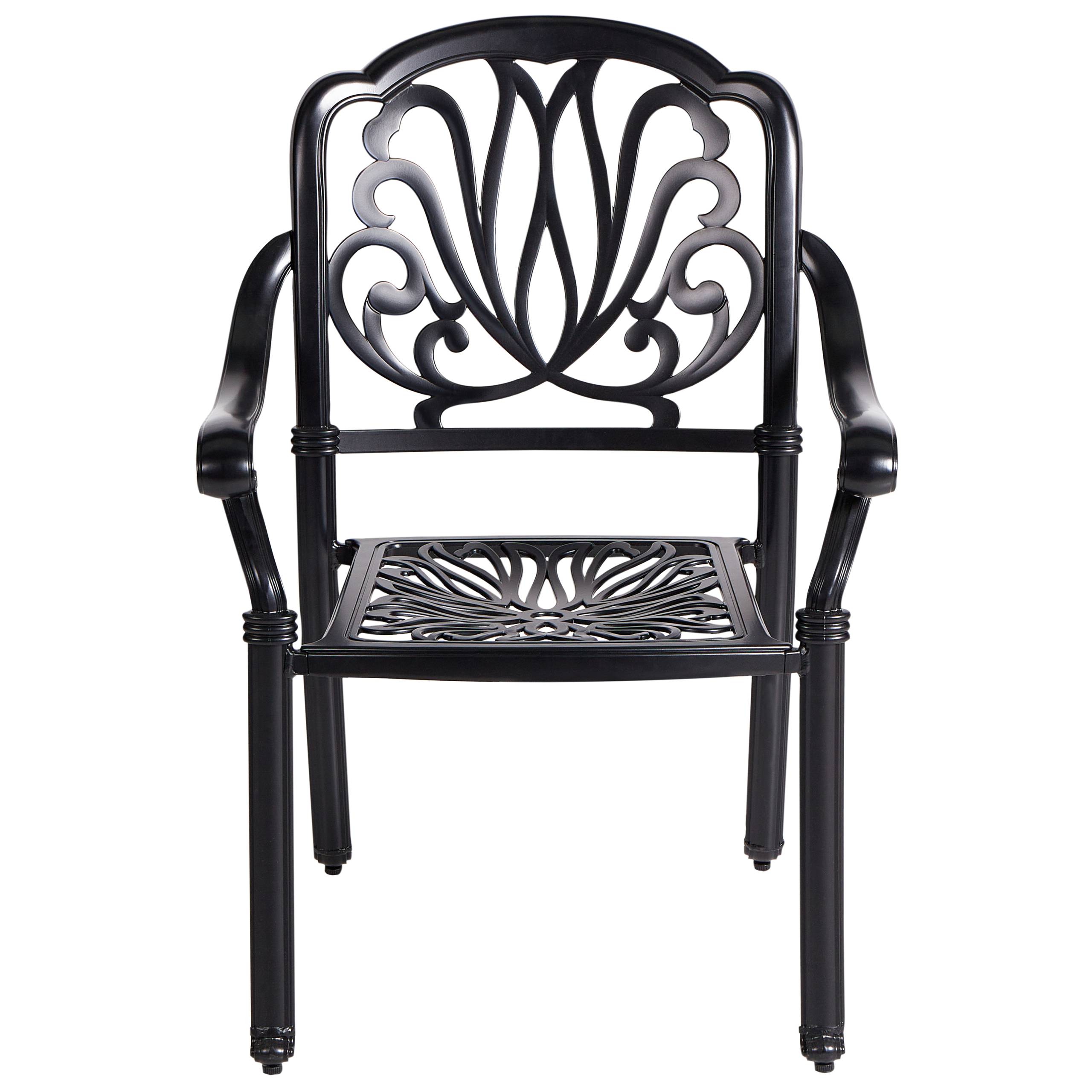 Beliani - Chaise de jardin Aluminium Noir ANCONA - Beliani - Imagen 6