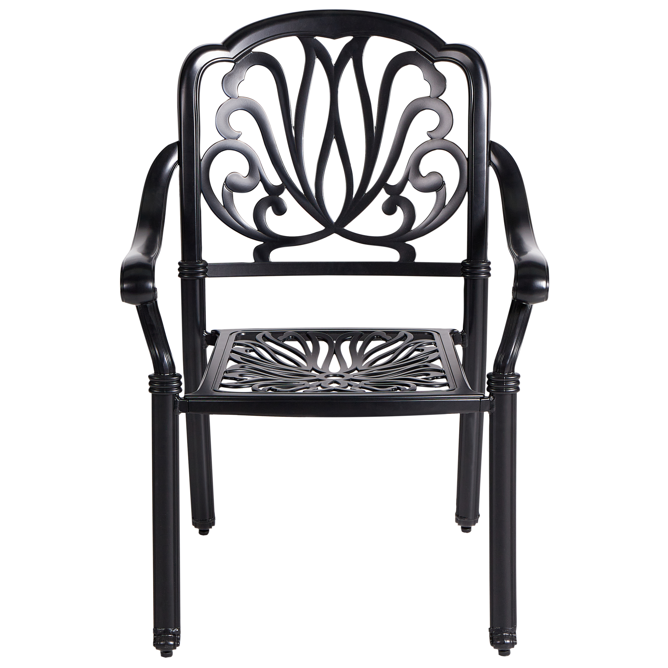Chaise de jardin Aluminium Noir ANCONA - Beliani - Image 5