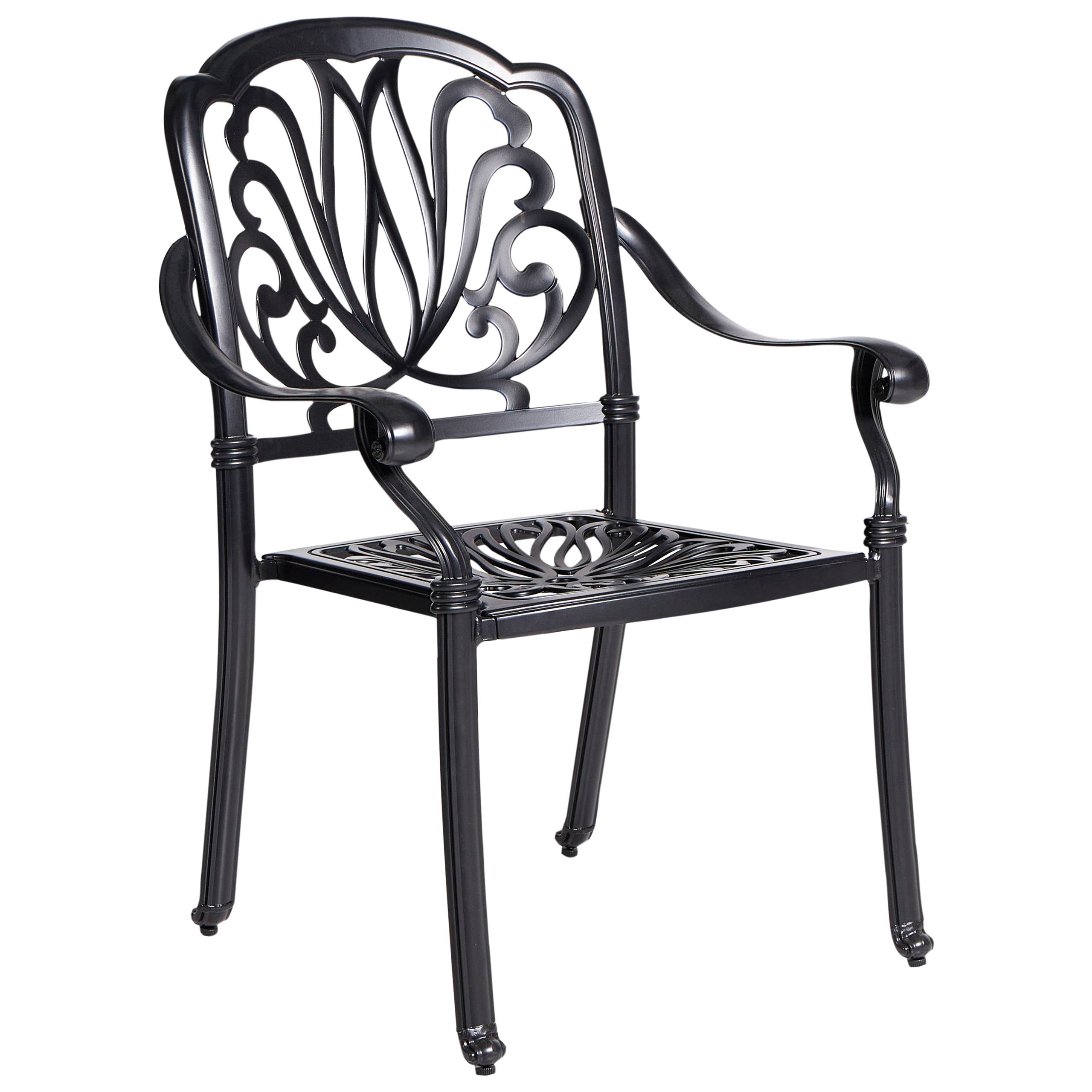 Beliani - Chaise de jardin Aluminium Noir ANCONA - Beliani - Imagen 5