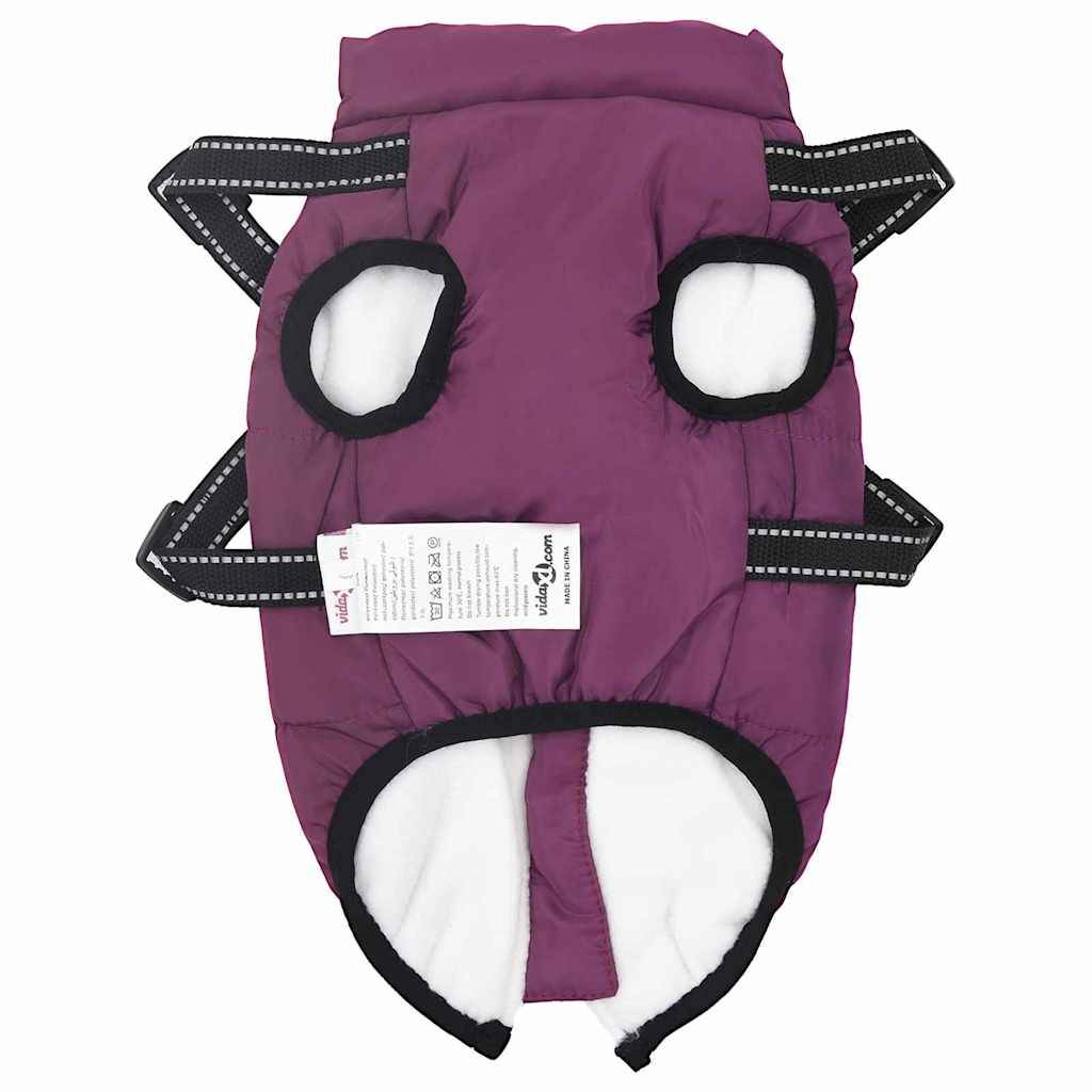 Doudoune Chien Polaire Imperméable Harnais Réglable L Violet - ComfortXL Outdoor Living - Image 5