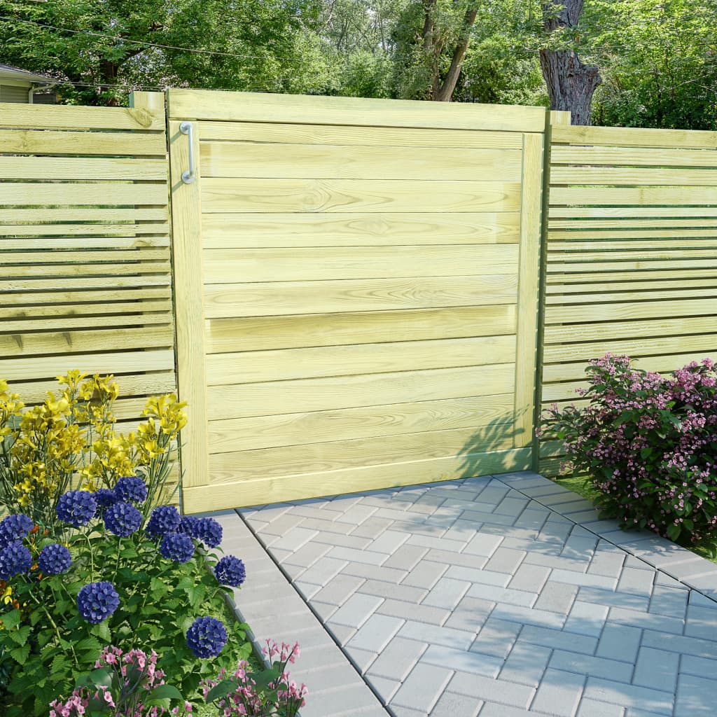 Vidaxl - Portail de jardin Bois de pin imprégné 100x100 cm - vidaXL - Imagen 2