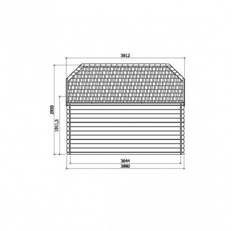 Abri de jardin LIMERICK en bois 10 m², Toiture Shingle rouge, Plancher Oui - Imagen 3