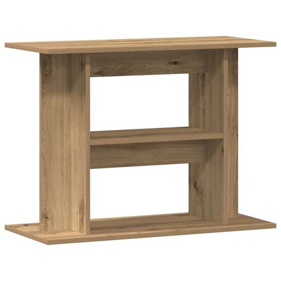 Meuble Aquarium en Bois d'Ingénierie Étagères de Rangement 80x35x60 cm Chêne - ComfortXL Outdoor Living - Image 6