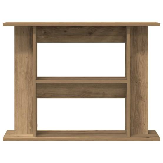 Meuble Aquarium en Bois d'Ingénierie Étagères de Rangement 80x35x60 cm Chêne - ComfortXL Outdoor Living - Image 4