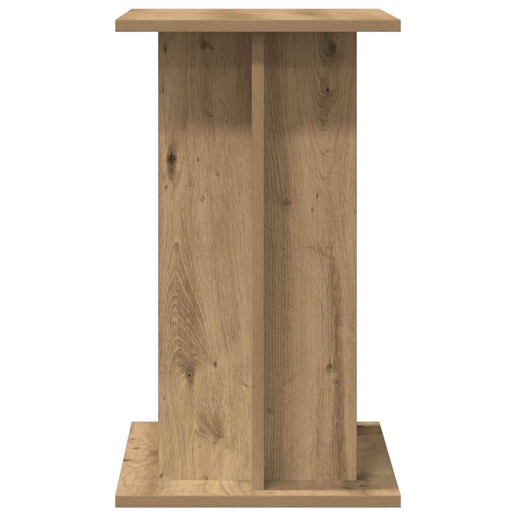 Meuble Aquarium en Bois d'Ingénierie Étagères de Rangement 80x35x60 cm Chêne - ComfortXL Outdoor Living - Image 5