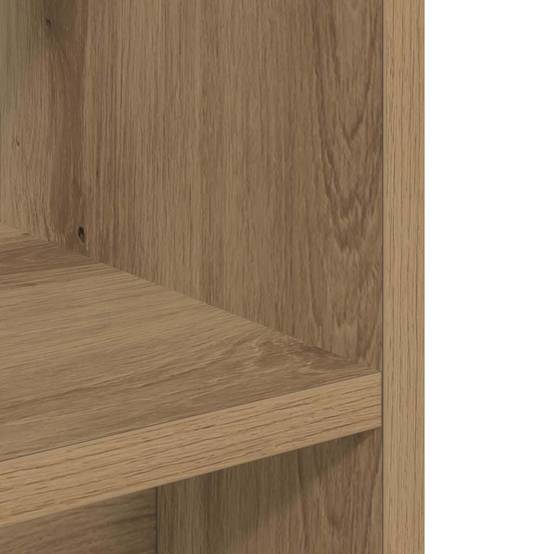 Meuble Aquarium en Bois d'Ingénierie Étagères de Rangement 80x35x60 cm Chêne - ComfortXL Outdoor Living - Image 7