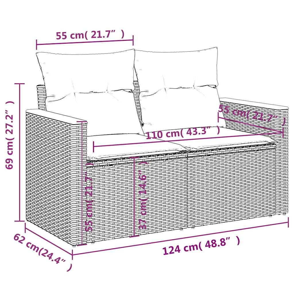 ComfortXL - Salon de jardin gris 10 places en résine tressée modulable avec table basse et tablette d'appoint – ComfortXL Outdoor Living - Image 10