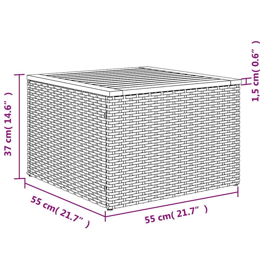 ComfortXL - Salon de jardin gris 10 places en résine tressée modulable avec table basse et tablette d'appoint – ComfortXL Outdoor Living - Image 6