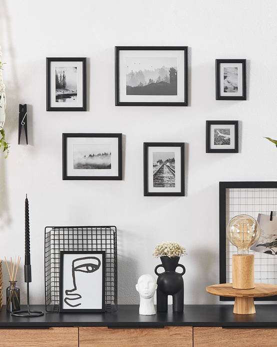 Beliani - Cadre photo MDF Noir ZINARE - 28x22x2- Beliani - Image 1