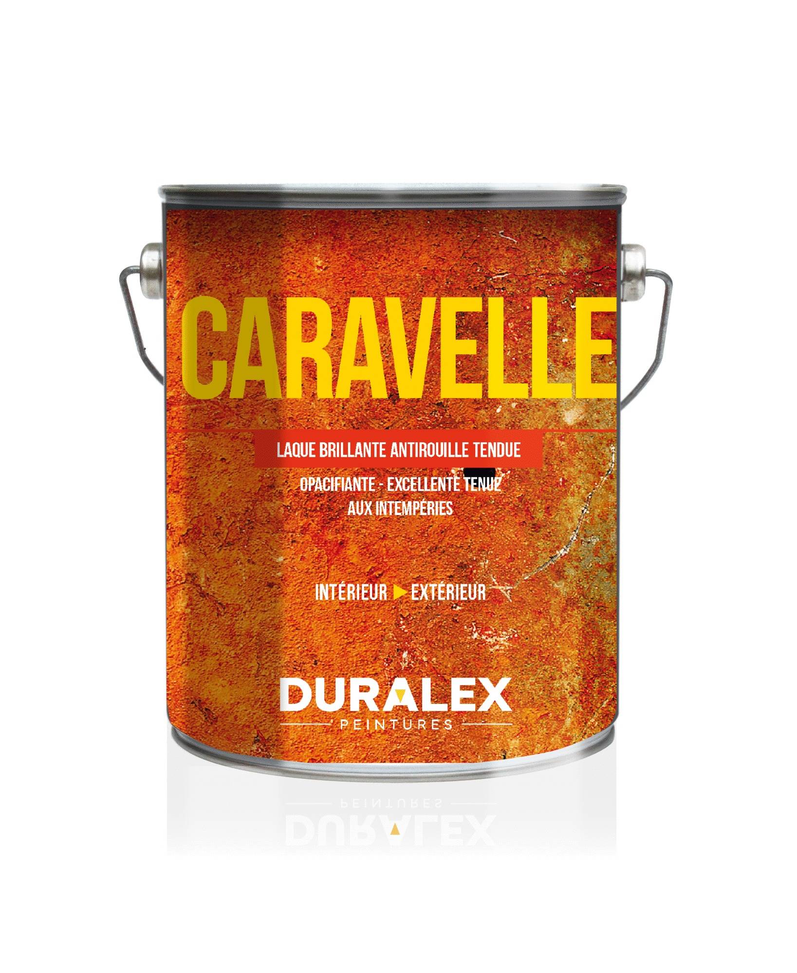 Duralex - Laque brillante antirouille de finition Caravelle noir 3L - DURALEX - 108100511