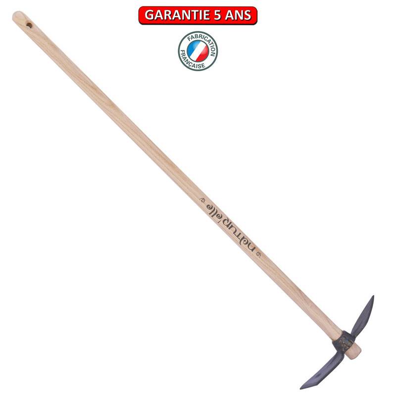 Outils Perrin - Serfouette panne & langue forgée manche 100cm - Gris algue Outils Perrin