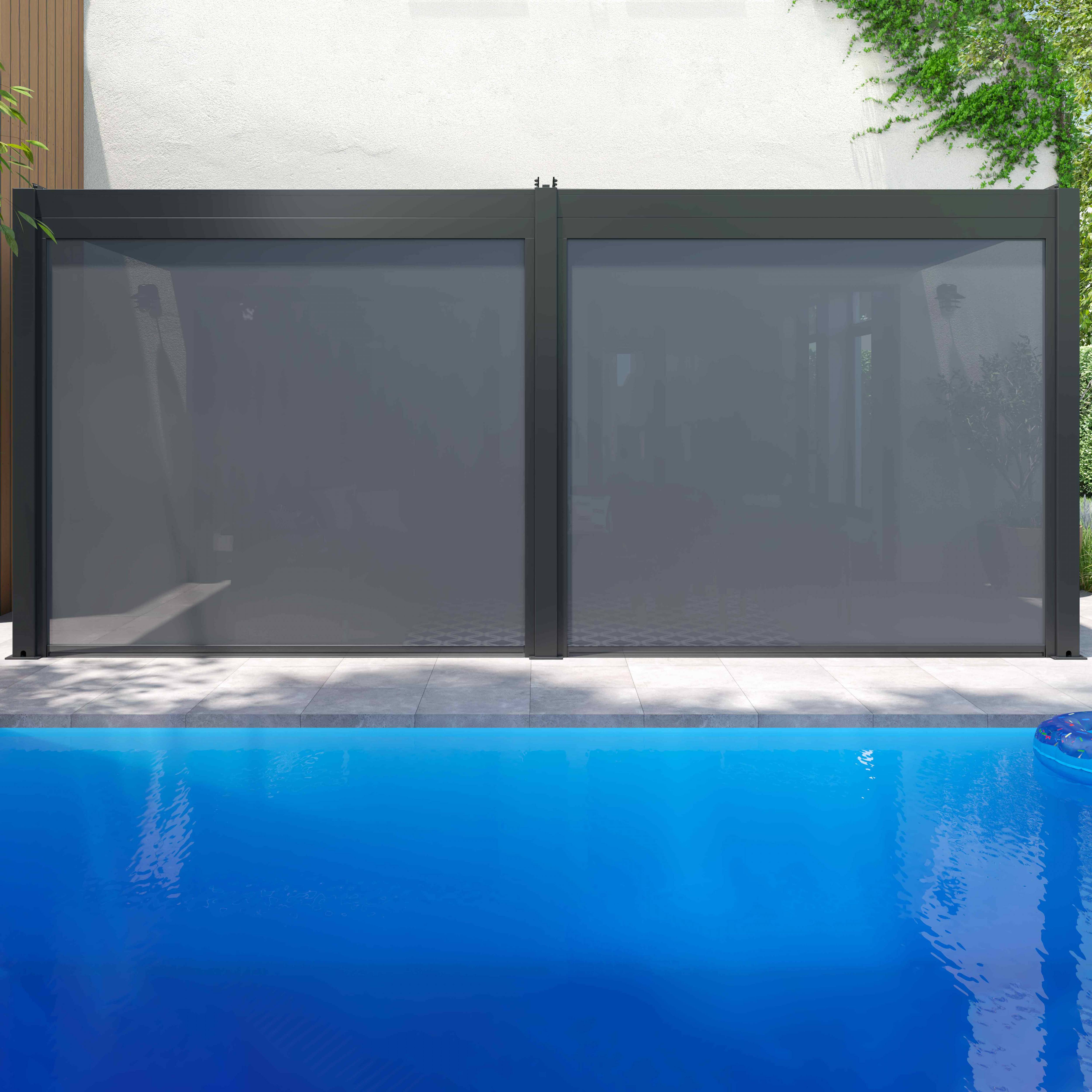 Oviala - Pergola bioclimatique adossée 3x6m et 4 Stores 2,66 x 2,34m Oia - Oviala - Imagen 4