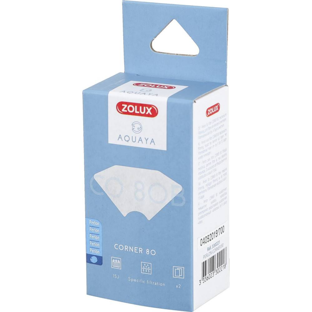 Zolux - Filtre pour pompe corner 80, filtre CO 80 B perlon x 2. pour aquarium. - Image 2