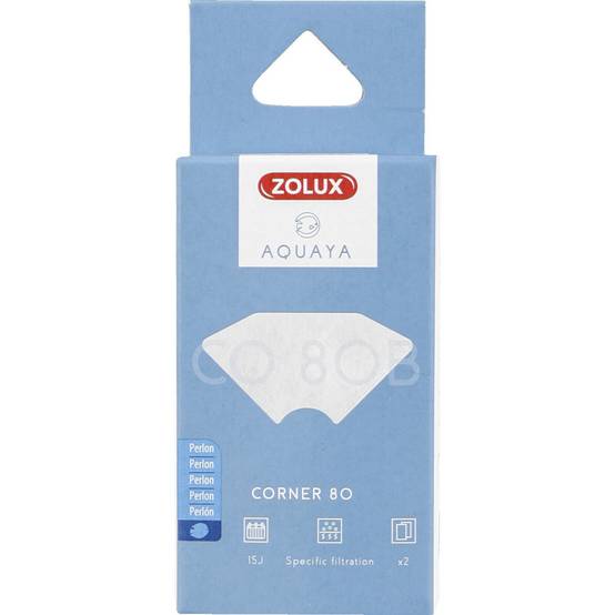 Zolux - Filtre pour pompe corner 80, filtre CO 80 B perlon x 2. pour aquarium. - Imagen 1