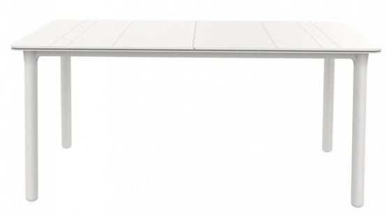 Table rectangulaire extérieur 160x90 blanc NOA garbar - Image 1