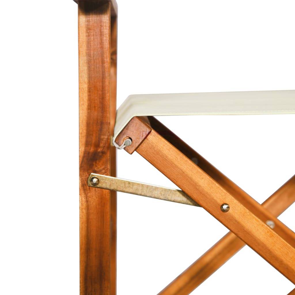 Vidaxl - Chaises de metteur en scène lot de 2 Bois massif d'acacia vidaXL 45946 - Imagen 5