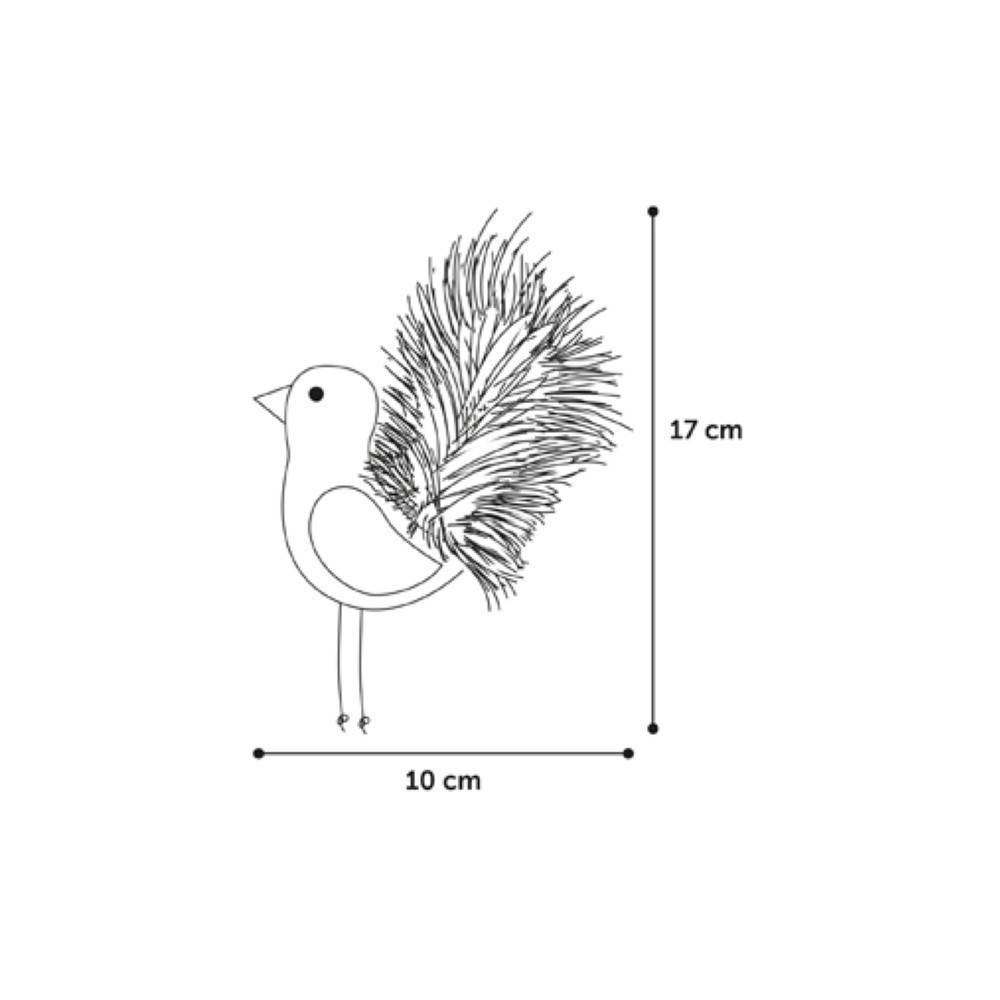 Oiseau Medy bleu taille 10 x 17 cm Jouet pour chat. - Imagen 3