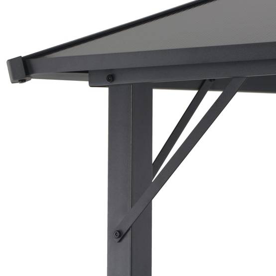ComfortXL - Pergola Moderne Aluminium Toit Rigide en Polycarbonate pour Jardin Anthracite 3x3 m – ComfortXL Outdoor Living - Image 4