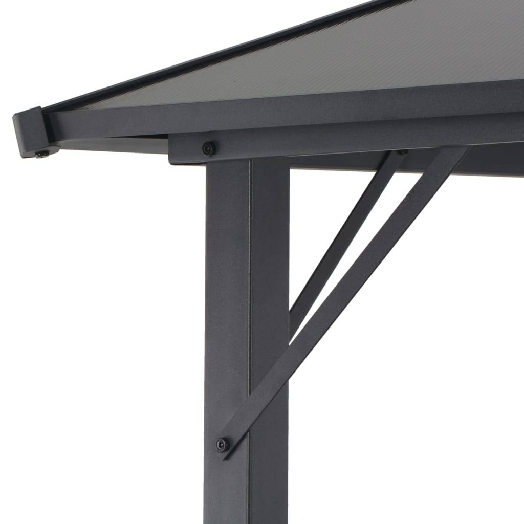 ComfortXL - Pergola Moderne Aluminium Toit Rigide en Polycarbonate pour Jardin Anthracite 3x3 m – ComfortXL Outdoor Living - Image 4