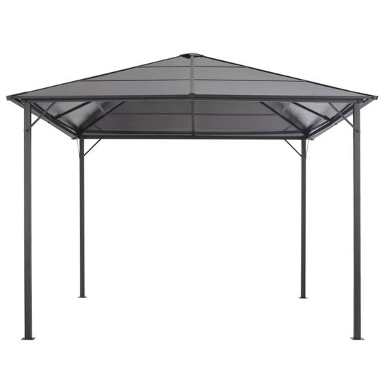 ComfortXL - Pergola Moderne Aluminium Toit Rigide en Polycarbonate pour Jardin Anthracite 3x3 m – ComfortXL Outdoor Living - Image 2