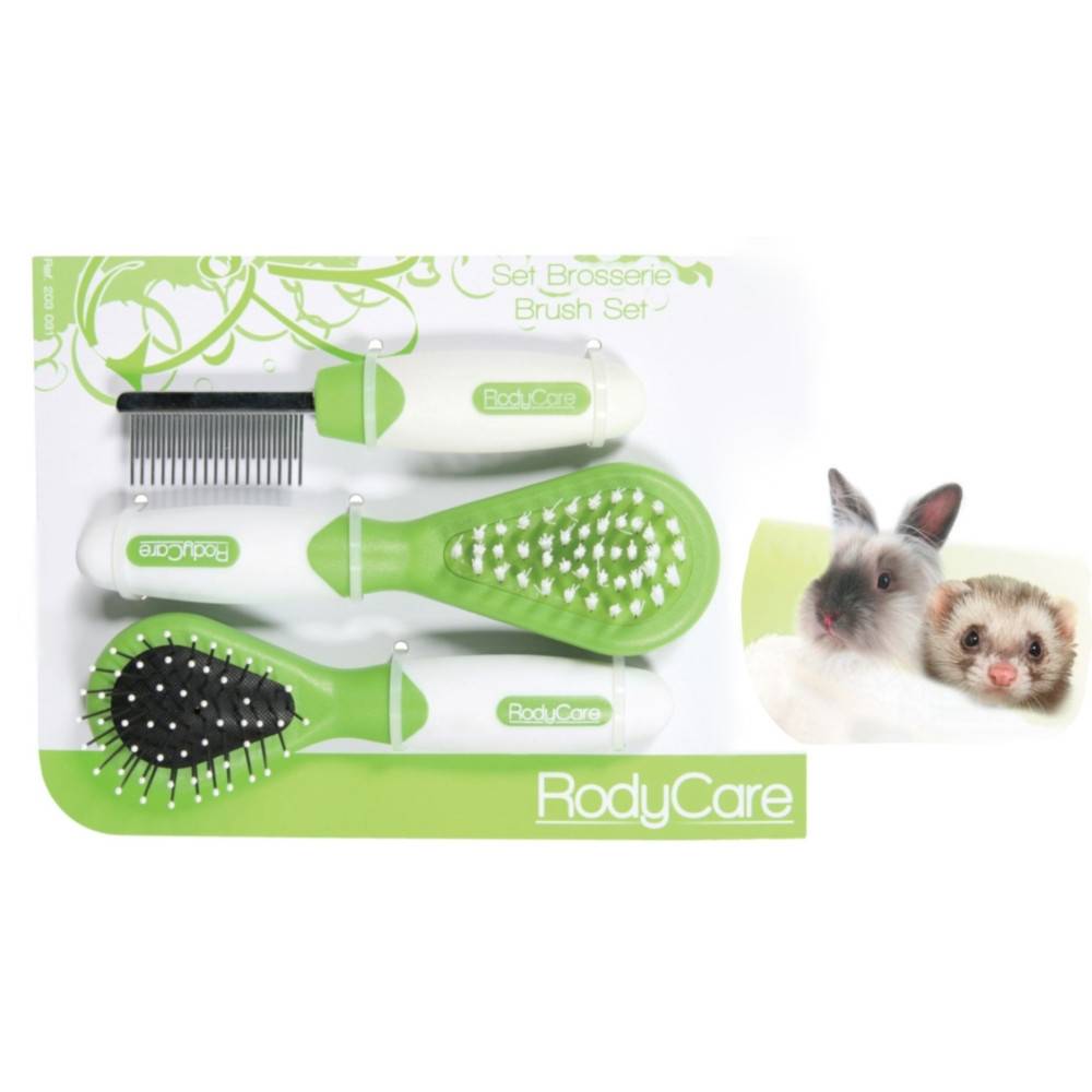 Set Brosses et peigne pour Lapins, furets, hamsters - Imagen 3
