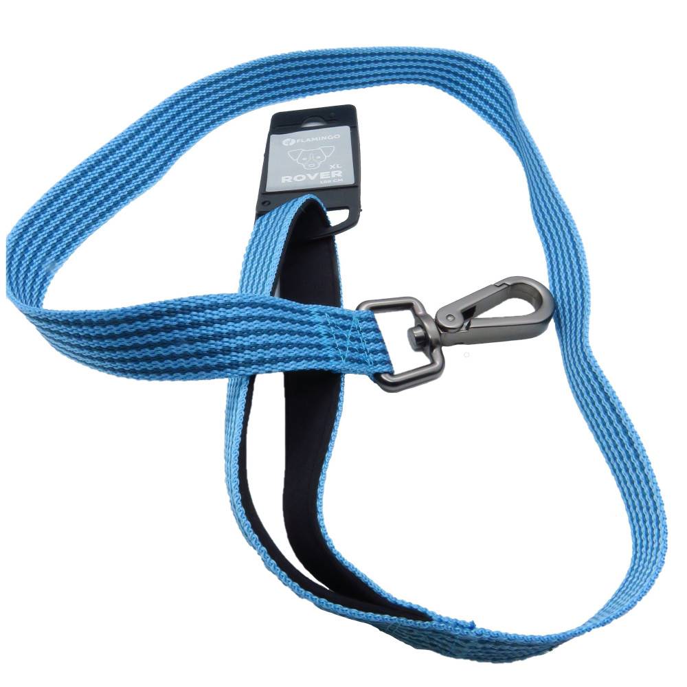 Laisse jannu bleu 1 mètre x 25 mm  pour chien - Imagen 2