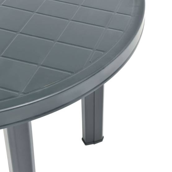 Table de jardin plastique vert Ø89 cm - PANGIVO - Image 3