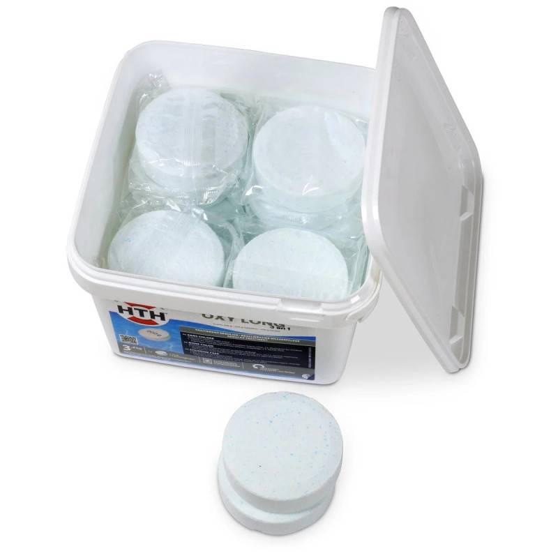 Oxygène actif multifonction HTH OXYGEN 3 en 1 Galets 200 g. - 3,2 kg - 3,2 kg - Imagen 5