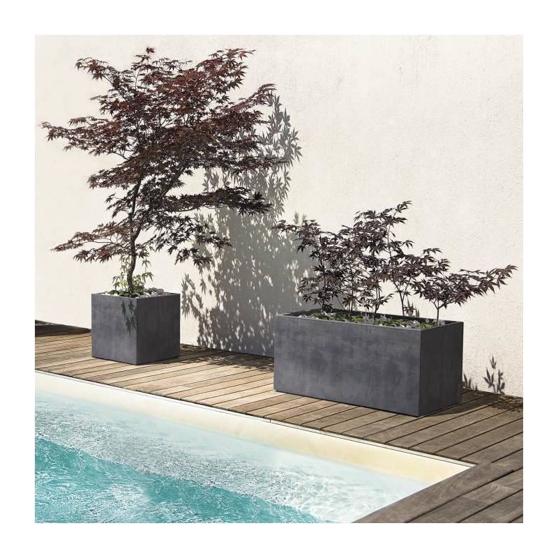 Deroma - Jardiniere Muret - Deroma - Millennium R - Anthracite - A Réserve D'eau - 79 Cm - Image 3