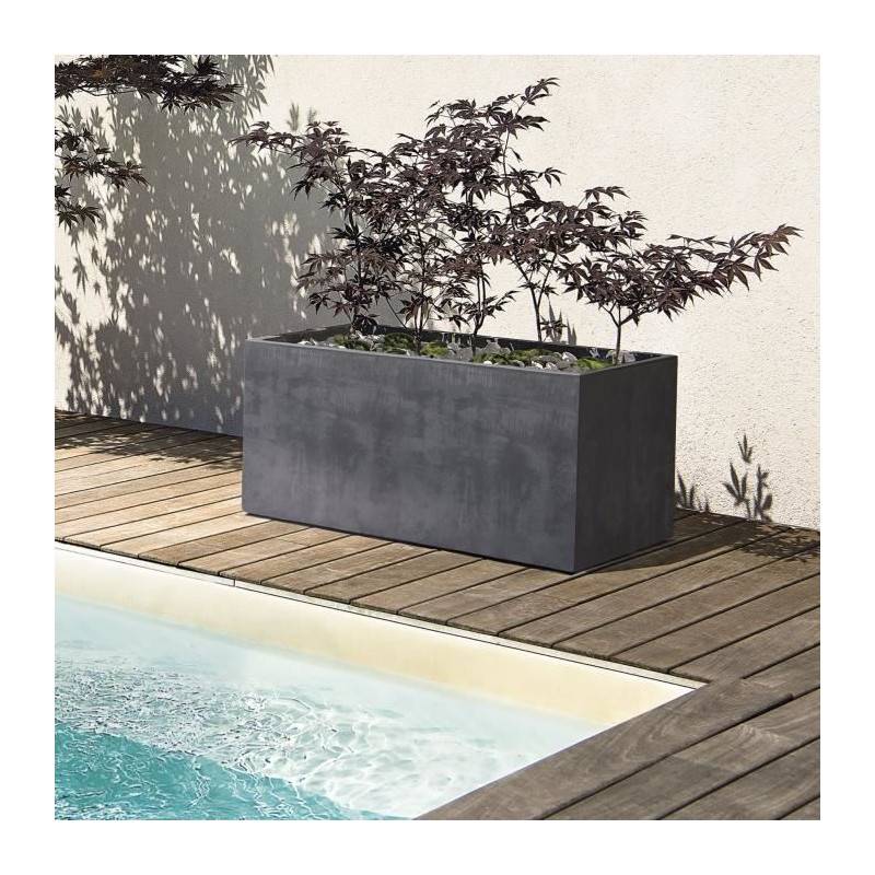 Deroma - Jardiniere Muret - Deroma - Millennium R - Anthracite - A Réserve D'eau - 79 Cm - Image 2